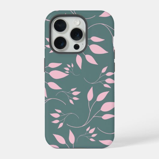 Nahtlose Blätter iPhone Hülle (Rückseite)