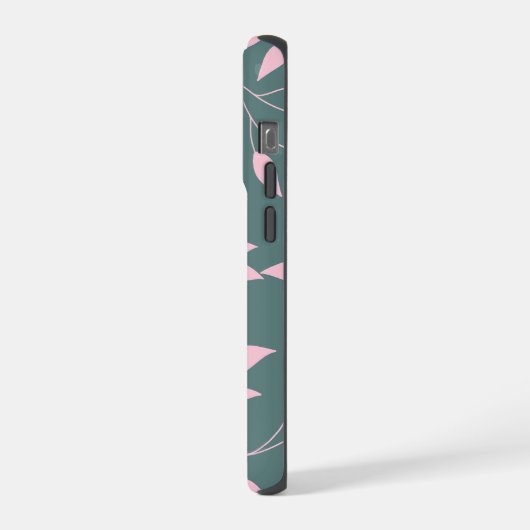 Nahtlose Blätter iPhone Hülle (Linke Seite)