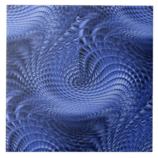 Nahtlose blaue Keramik Tile Fliese (Vorderseite)