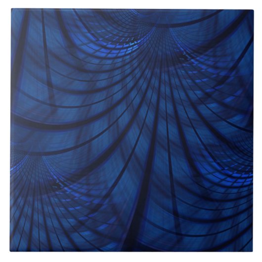 Nahtlose blaue Keramik Tile Fliese (Vorderseite)