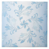 Nahtlose blaue Keramik Tile Fliese (Vorderseite)