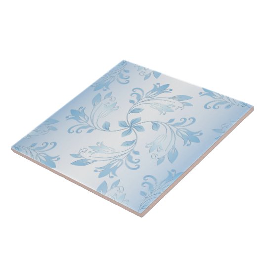 Nahtlose blaue Keramik Tile Fliese (Seite)
