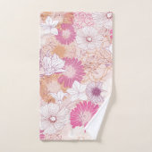 Nahtlose Blume Badhandtuch Set (Handtuch)