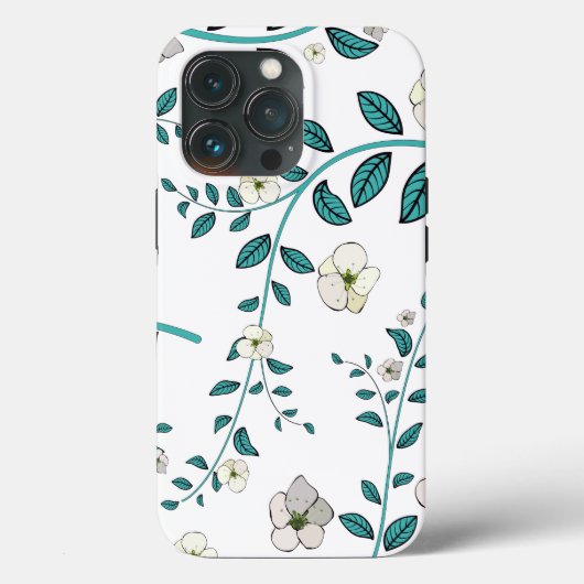 Nahtlose Blume Case-Mate iPhone Hülle (Rückseite)