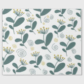 Nahtlose Blume im skandinavischen Stil. Geschenkpapier (Flach)