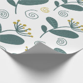 Nahtlose Blume im skandinavischen Stil. Geschenkpapier (Ecke)