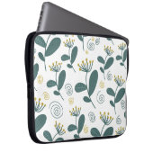 Nahtlose Blume im skandinavischen Stil. Laptopschutzhülle (Vorne Rechts)