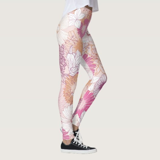 Nahtlose Blume Leggings (Rechts)