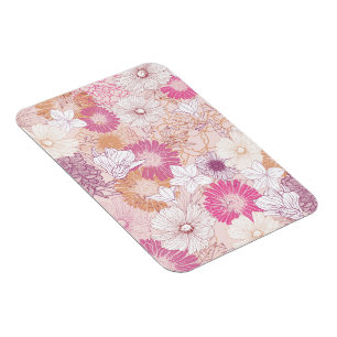 Nahtlose Blume Magnet