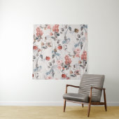nahtlose Blume mit heller Hintergrundblume Wandteppich (Beispiel)