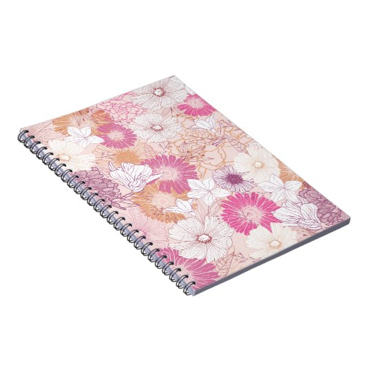 Nahtlose Blume Notizblock (Rechte Seite)