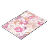 Nahtlose Blume Notizblock (Linke Seite)