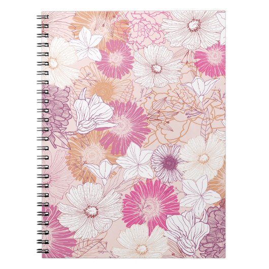 Nahtlose Blume Notizblock (Vorderseite)