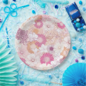 Nahtlose Blume Pappteller (Party)