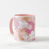 Nahtlose Blume Tasse (Vorderseite Links)