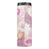 Nahtlose Blume Thermosbecher (Rückseite)