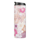 Nahtlose Blume Thermosbecher (Nach rechts gedreht)