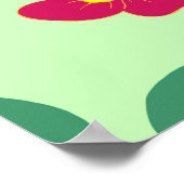 Nahtlose Blume und hinterlassene Innendekoration Poster (Ecke)