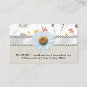 Nahtlose Blume Visitenkarte (Rückseite)