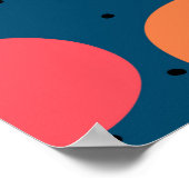 Nahtlose Blume. Wagemutige Floralien Skandinavien Poster (Ecke)