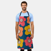 Nahtlose Blume. Wagemutige Floralien Skandinavien Schürze (Getragen)