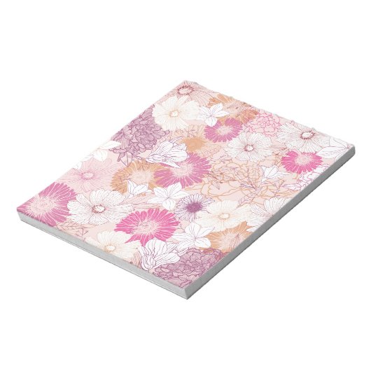 Nahtlose Blumen Notizblock (Rotiert)
