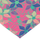 Nahtlose blumengeschmückte Blume im Sommer rot Tischdecke (Schrägansicht)