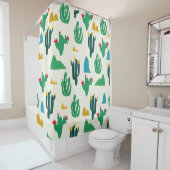 Nahtlose blumengeschwungene natürliche abstrakte K Duschvorhang (Beispiel)