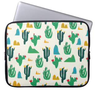 Nahtlose blumengeschwungene natürliche abstrakte laptopschutzhülle