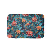 Nahtlose Blumenmuster Bath Mat Badematte (Vorderseite)