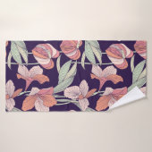 Nahtlose Blumenmuster, Blume, Orchidee, Moderne Badehandtuch (Badehandtuch)