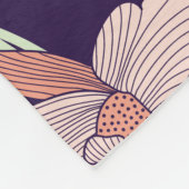 Nahtlose Blumenmuster, Blume, Orchidee, Moderne Fleecedecke (Ecke)