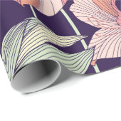 Nahtlose Blumenmuster, Blume, Orchidee, Moderne Geschenkpapier (Rolleneckpunkt)