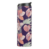 Nahtlose Blumenmuster, Blume, Orchidee, Moderne Thermosbecher (Nach links gedreht)