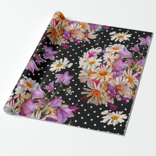 Nahtlose Blumenmuster. Bouquet wild lebender Blume Geschenkpapier