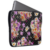 Nahtlose Blumenmuster. Bouquet wild lebender Blume Laptopschutzhülle (Vorne Rechts)