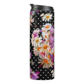 Nahtlose Blumenmuster. Bouquet wild lebender Blume Thermosbecher (Nach rechts gedreht)