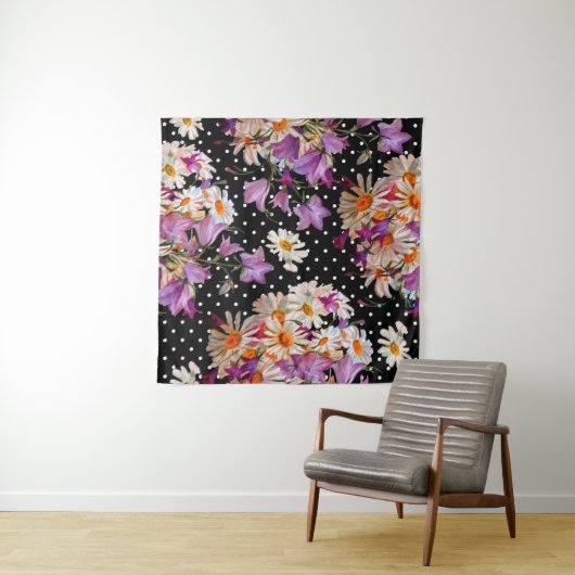 Nahtlose Blumenmuster. Bouquet wild lebender Blume Wandteppich (Beispiel (Horizontal))