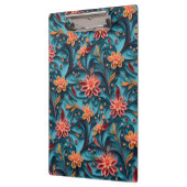 Nahtlose Blumenmuster Clipboard Klemmbrett (Links)