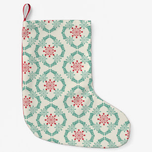 Nahtlose Blumenmuster der abstrakten Blume und le Kleiner Weihnachtsstrumpf