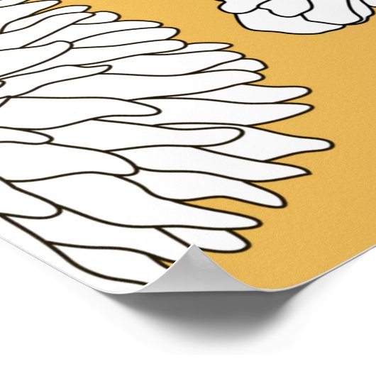 Nahtlose Blumenmuster. Druck mit Blume. Texti Poster (Ecke)