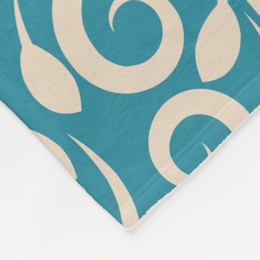 Nahtlose Blumenmuster Fleecedecke (Ecke)