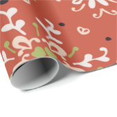 Nahtlose Blumenmuster Folk farbige Blume und Geschenkpapier (Rolleneckpunkt)