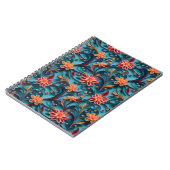 Nahtlose Blumenmuster-Foto-Notebook Notizblock (Linke Seite)