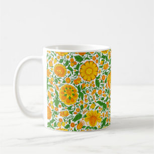 Nahtlose Blumenmuster, Frühling/Sommer Hintergrund Kaffeetasse