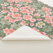Nahtlose Blumenmuster Geranium-Blume Sherpadecke (3/4)