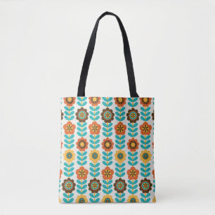 Nahtlose Blumenmuster-Gestaltung. Vintage Illustra Tasche