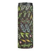 Nahtlose Blumenmuster. Handgezeichnete Aquarellfar Thermosbecher (Rückseite)