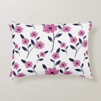 Nahtlose Blumenmuster-Hintergrund, handgezeichnet  Dekokissen