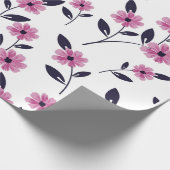 Nahtlose Blumenmuster-Hintergrund, handgezeichnet  Geschenkpapier (Ecke)